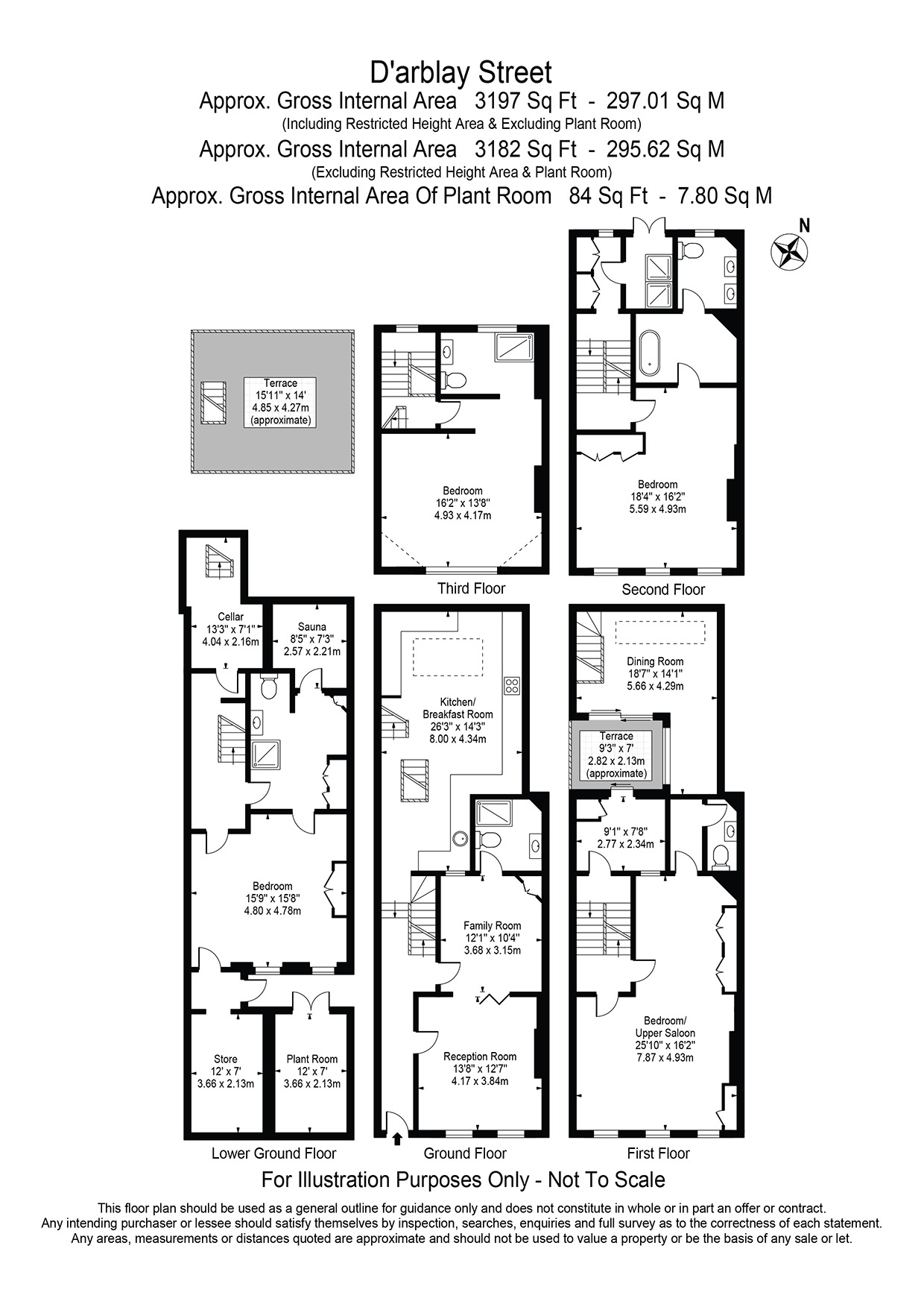 Townhouse, 13 D'arblay Street, Greater London floorplan