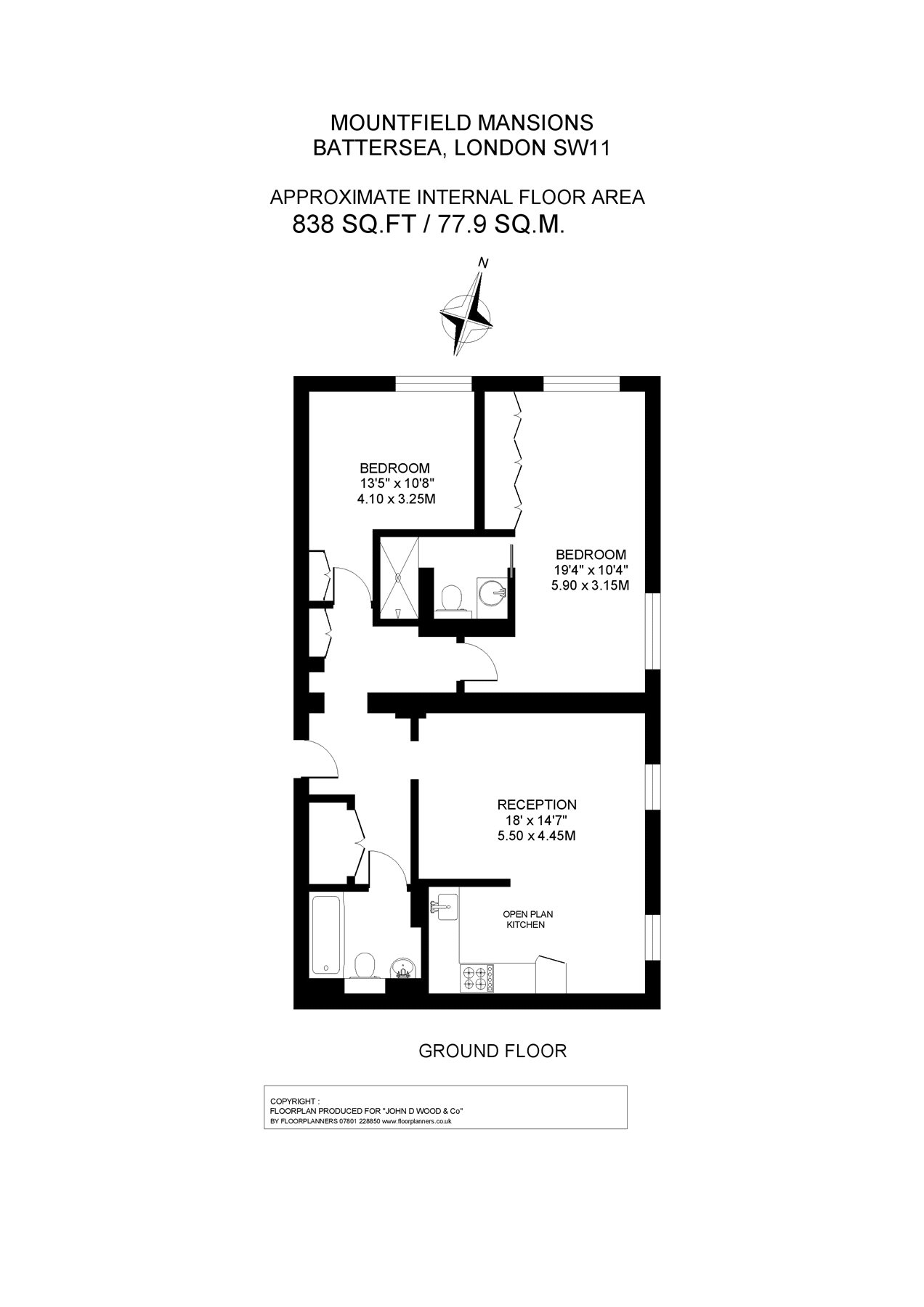 2 Bedrooms Flat for sale in Mountford Mansions, 100 Battersea Park Road, Battersea, London SW11