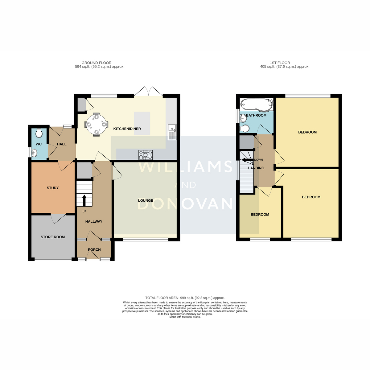 130, Oakfield Road, South Benfleet floorplan
