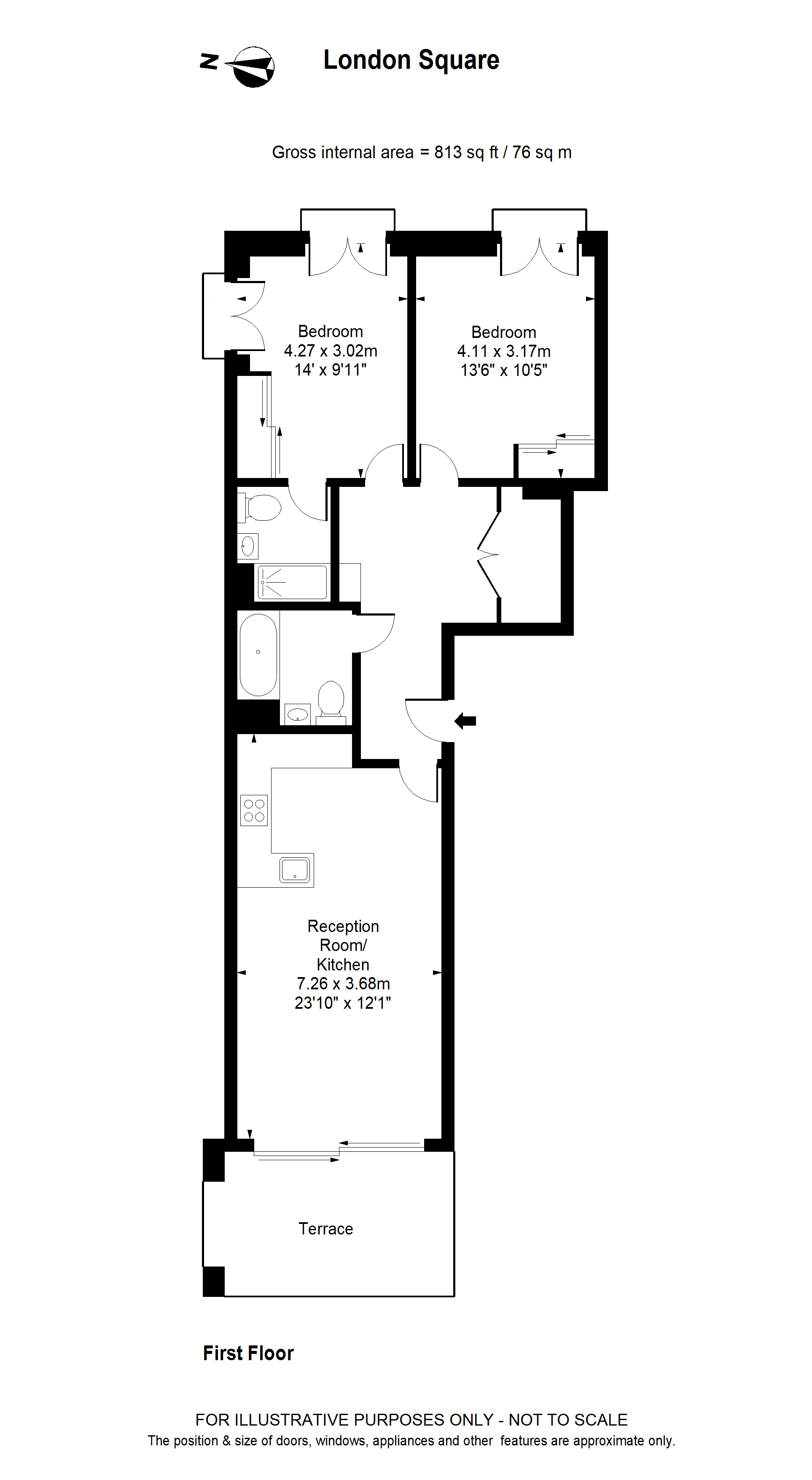 2 Bedrooms Flat to rent in Caledonian Road, Lower Holloway N7