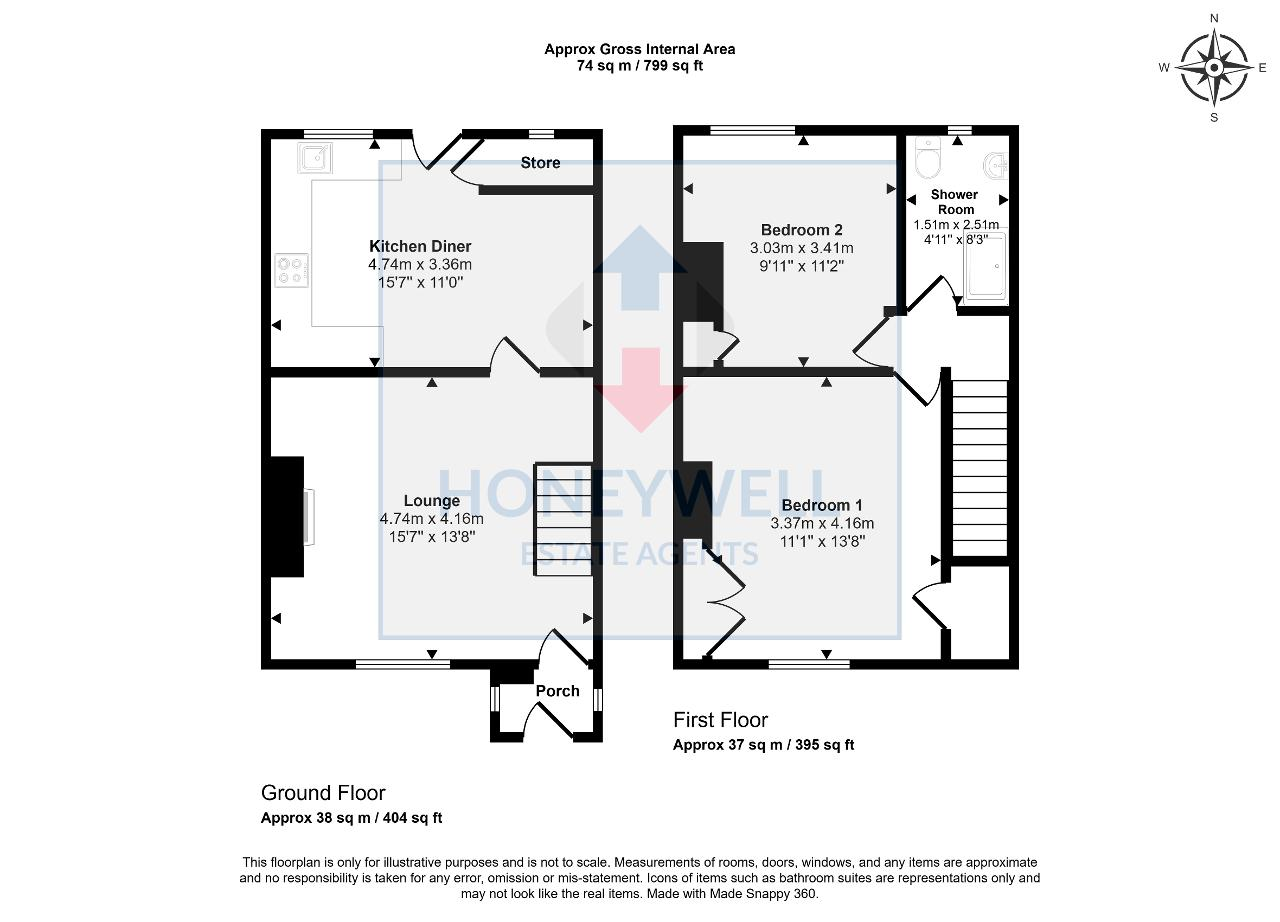 11, Railway Terrace, Simonstone floorplan