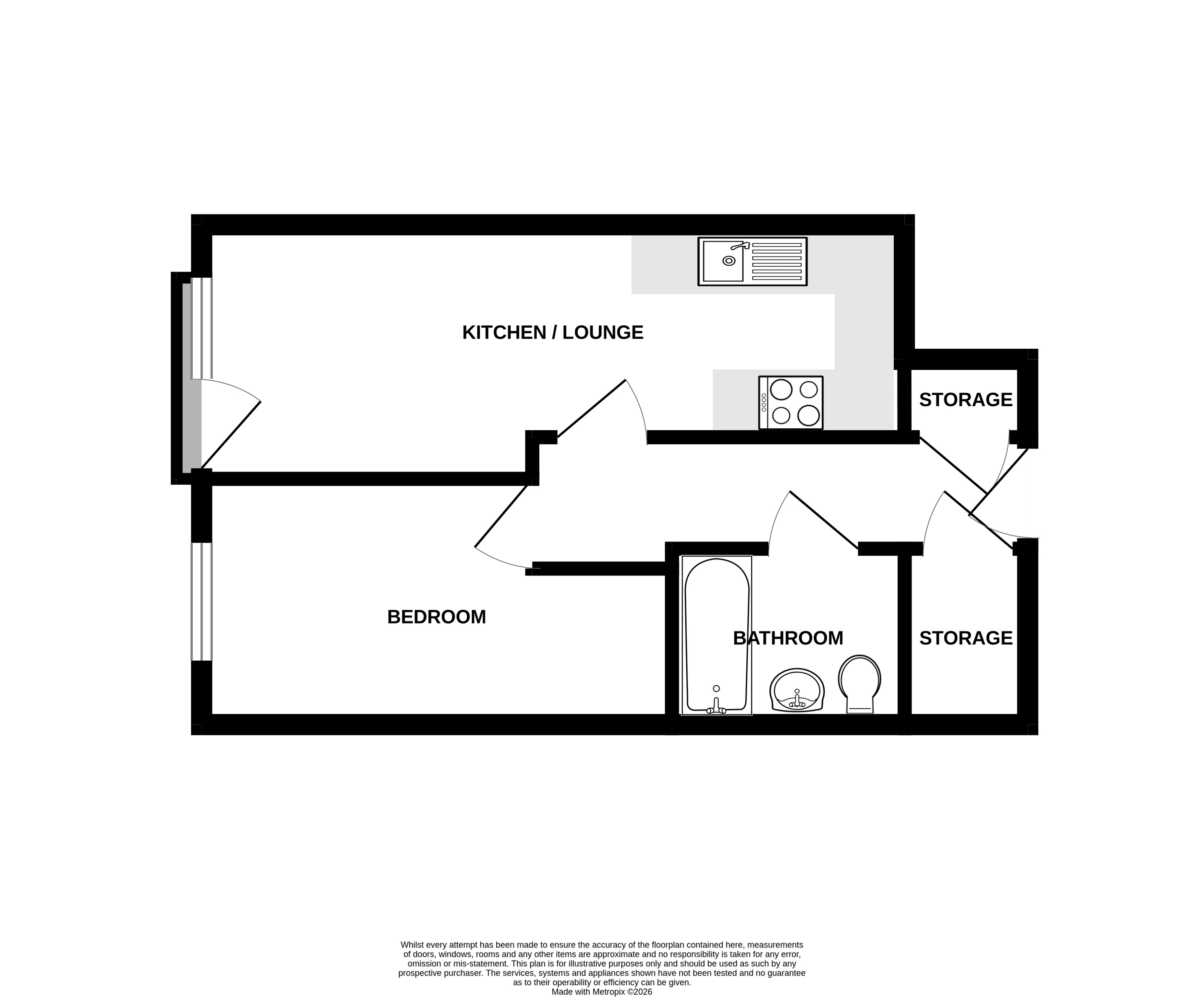 Flat 24 Albert House, 52, Victoria Road, Hampshire floorplan