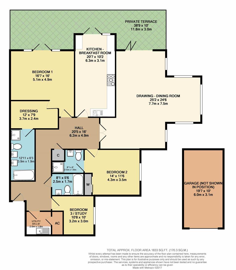 3 Bedrooms Flat for sale in Heath Drive, Walton On The Hill, Tadworth KT20