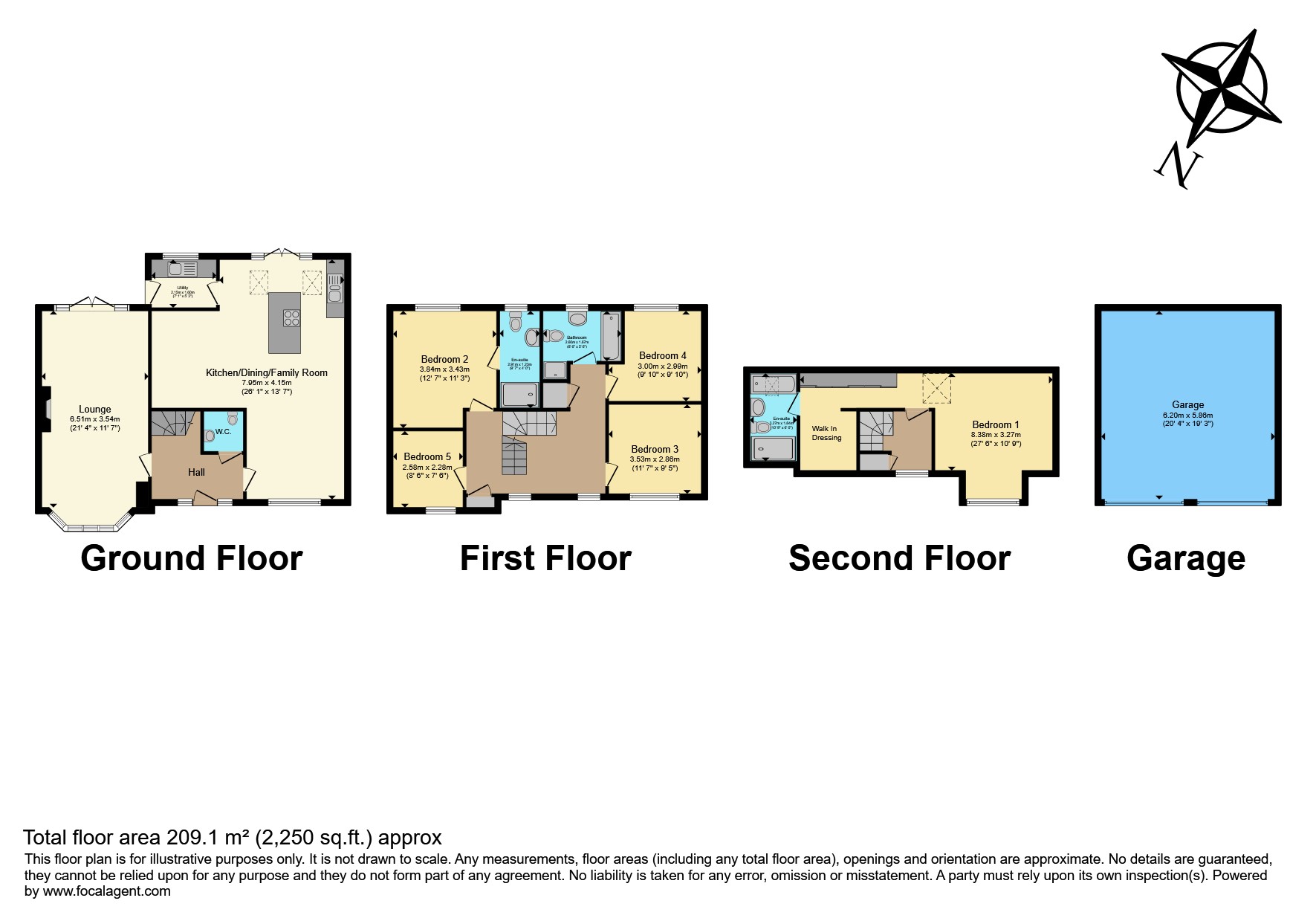 19, Wheatfields Road, Preston floorplan
