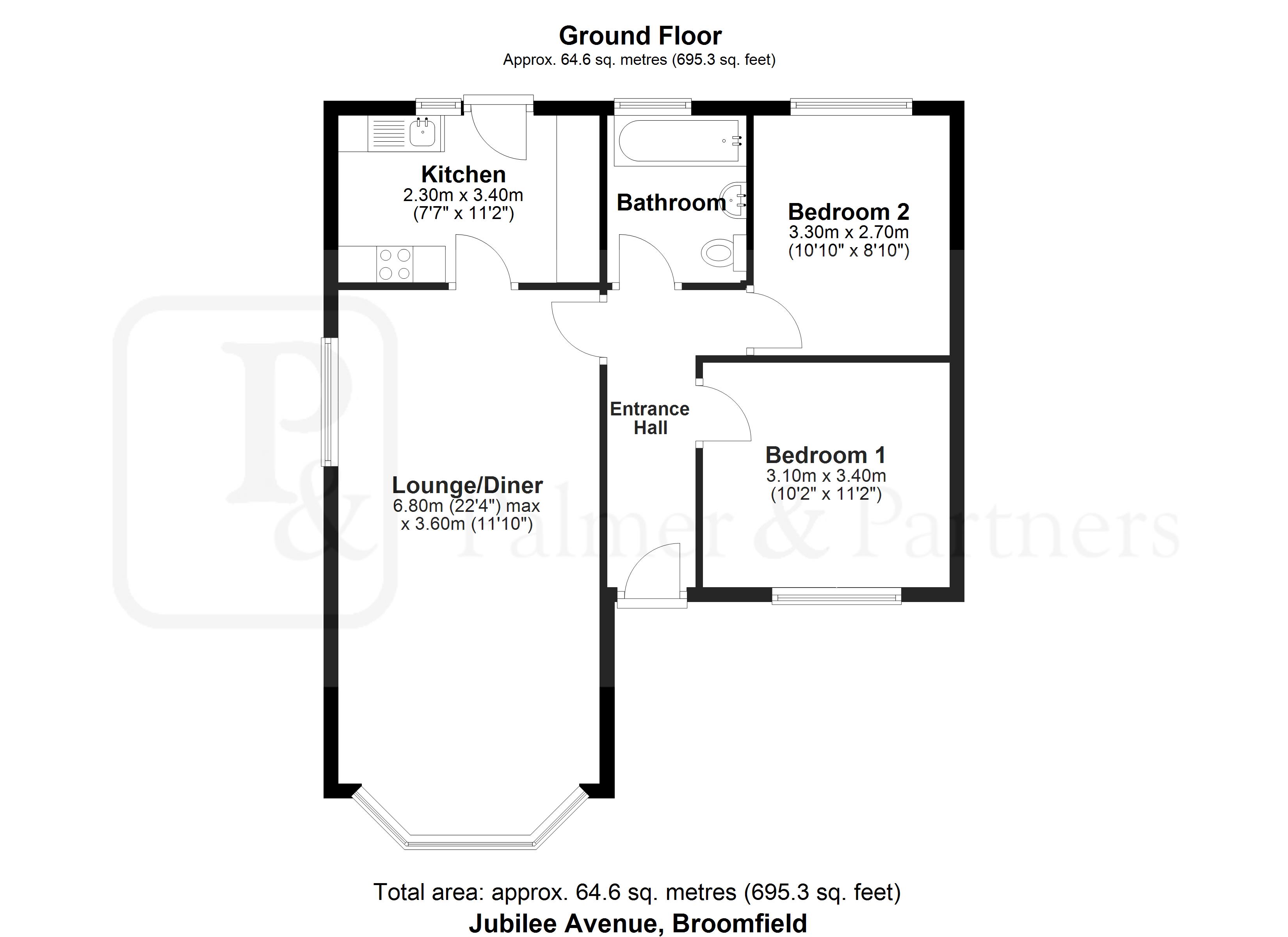 36, Jubilee Avenue, Chelmsford floorplan