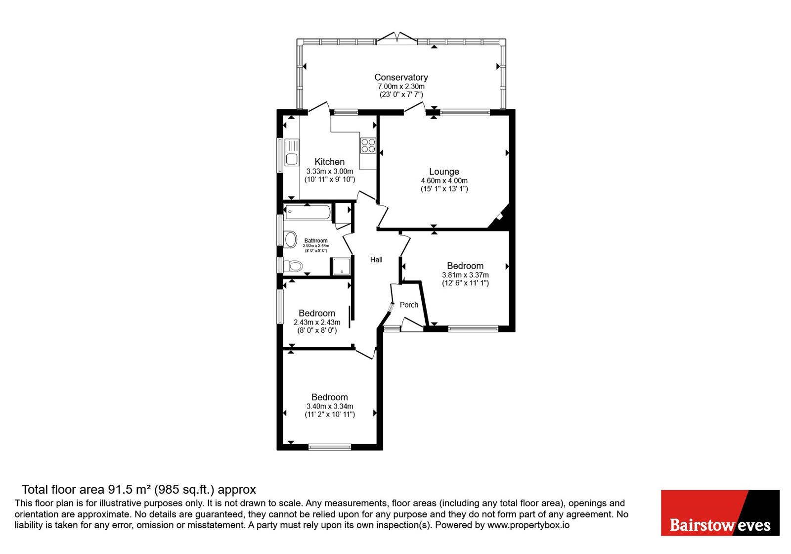 18, Pear Trees, Brentwood floorplan