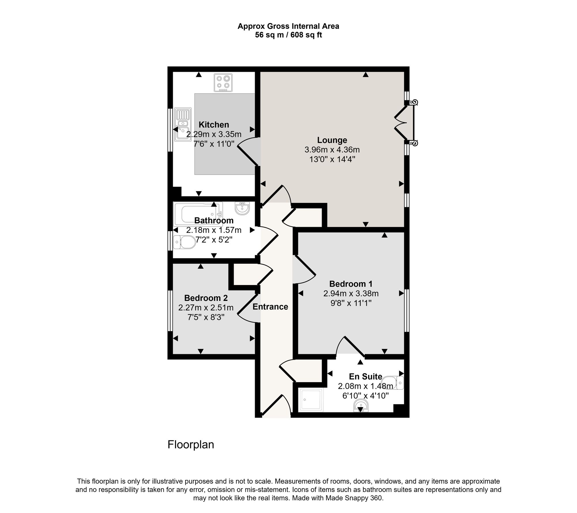 88 Rixtonleys Drive, Manchester floorplan
