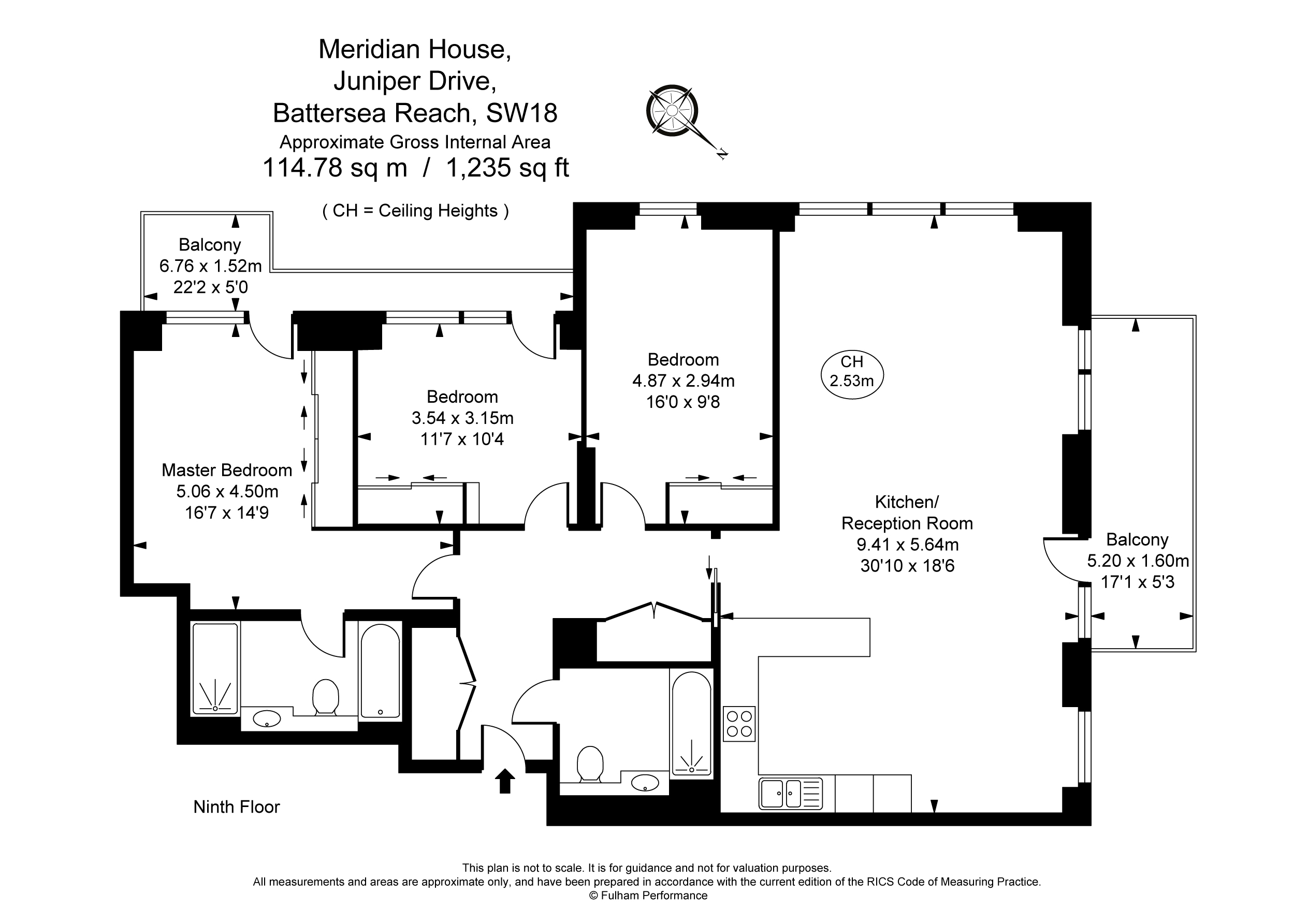 87, Meridian House, Battersea Reach, Wandsworth floorplan