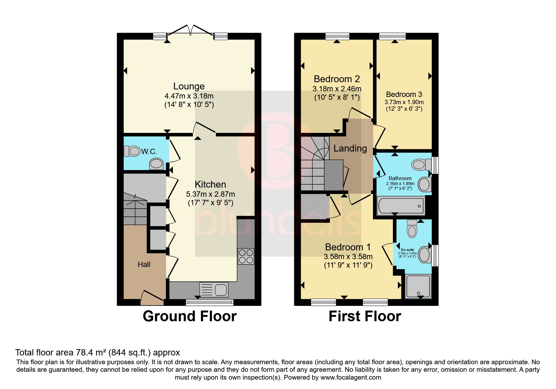 173, Blossom Crescent, Doncaster floorplan