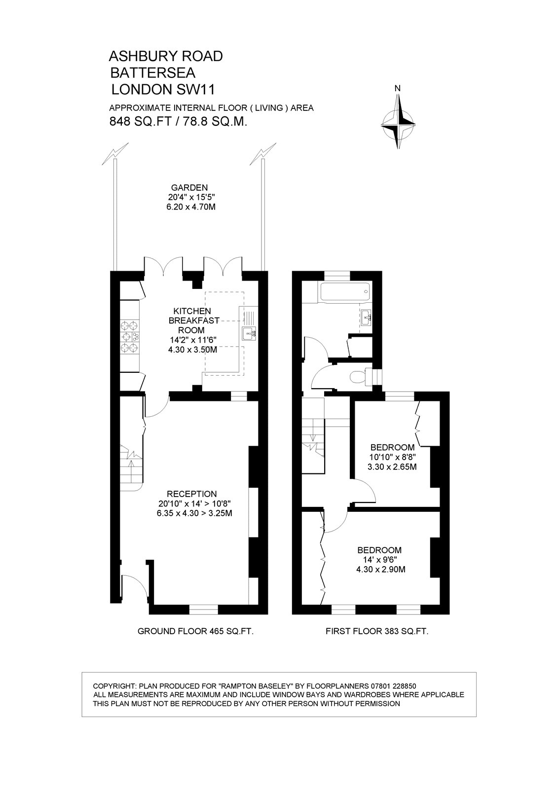 30, Ashbury Road, London floorplan