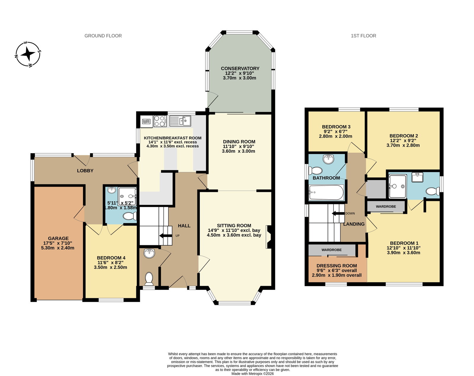 20, Durham Close, Exmouth floorplan