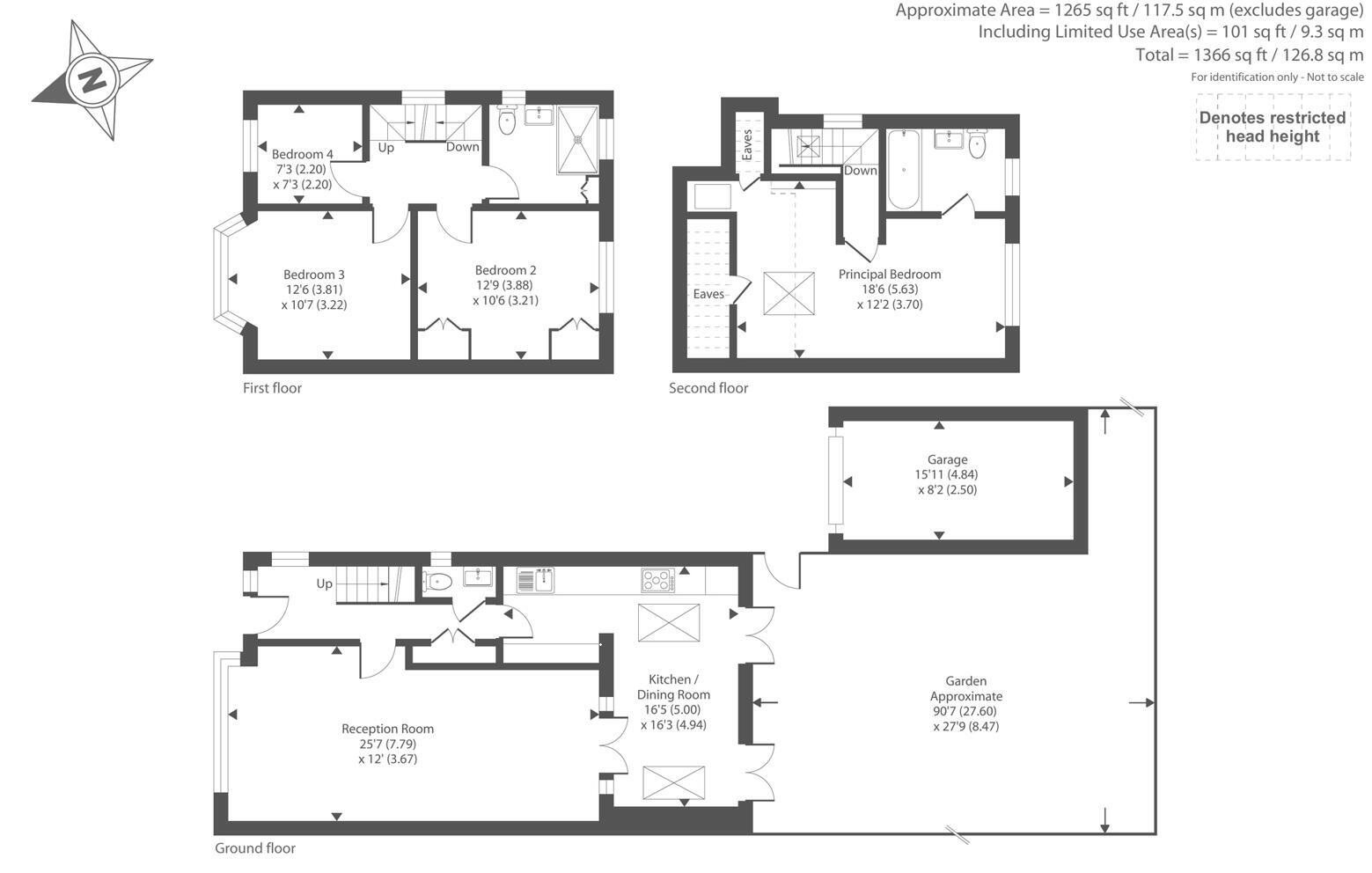 105, Hill Road, Pinner floorplan