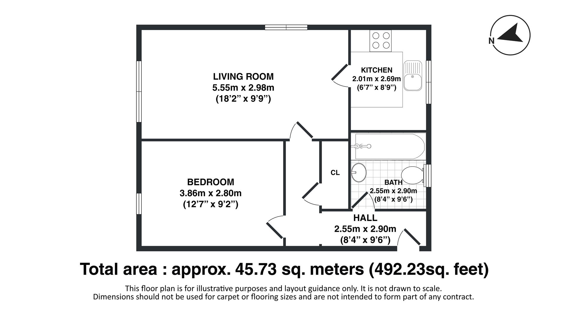 Millbrook Street, Cheltenham GL50, 1 bedroom flat for sale 61990494