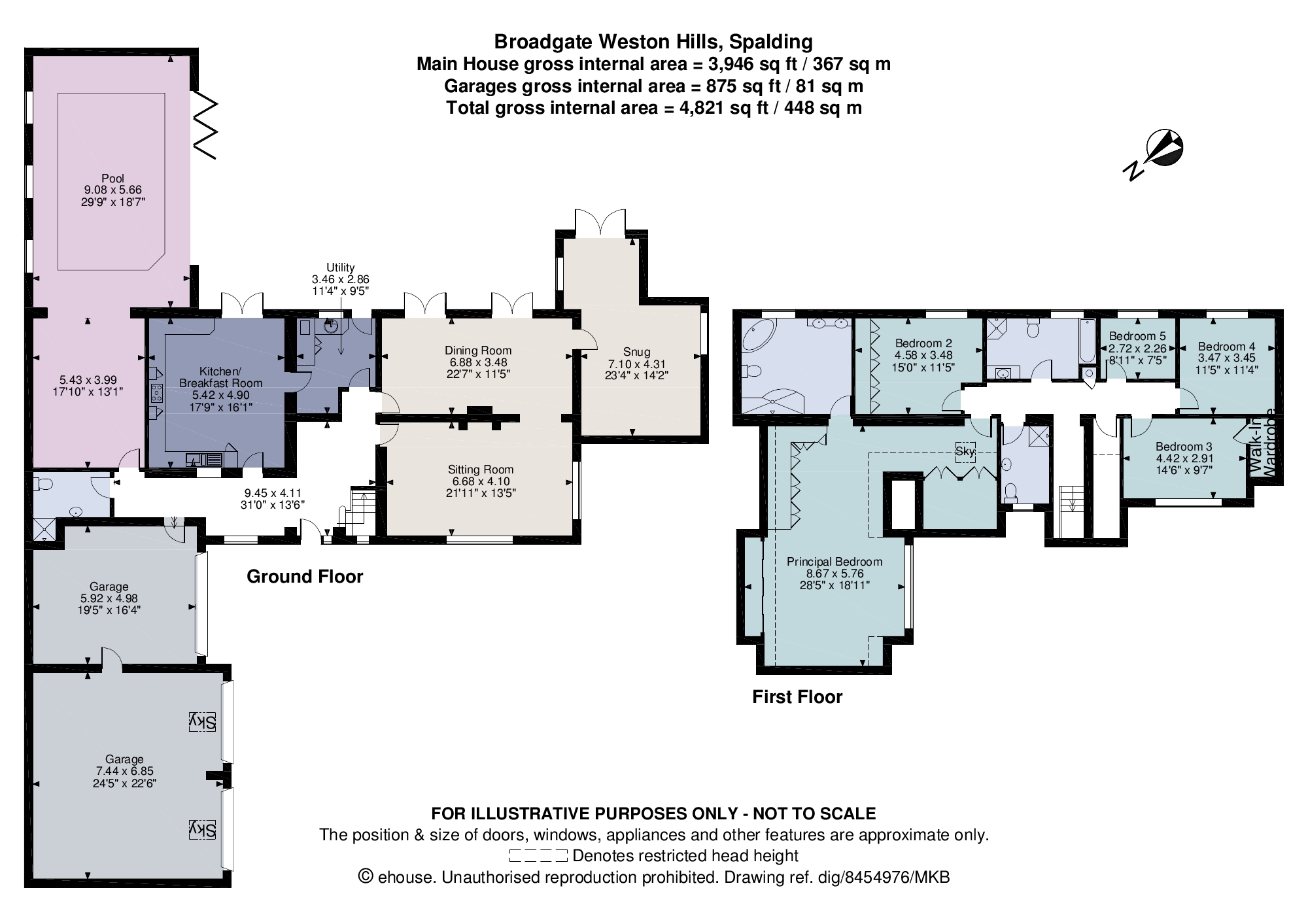 Broadgate, Weston Hills, Spalding, Lincolnshire PE12, 5 bedroom