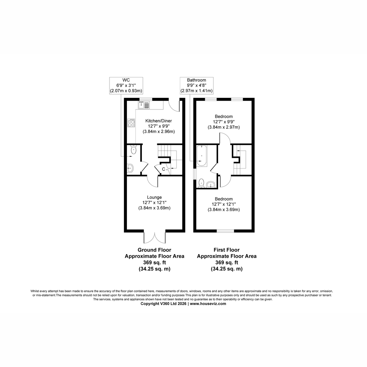 19, Burns Road, Doncaster floorplan