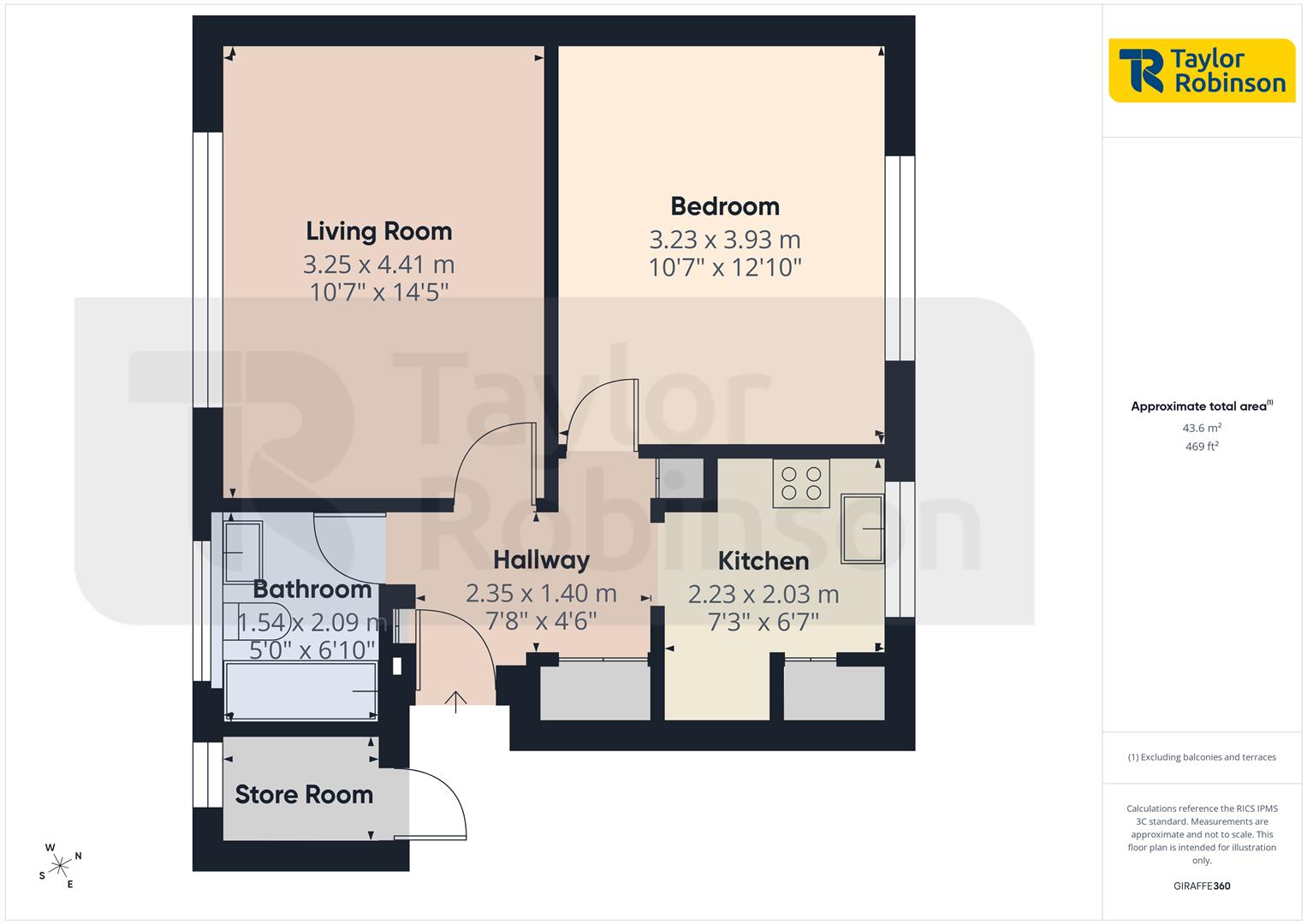 11 Albert Crane Court, Framfield Close, Crawley floorplan