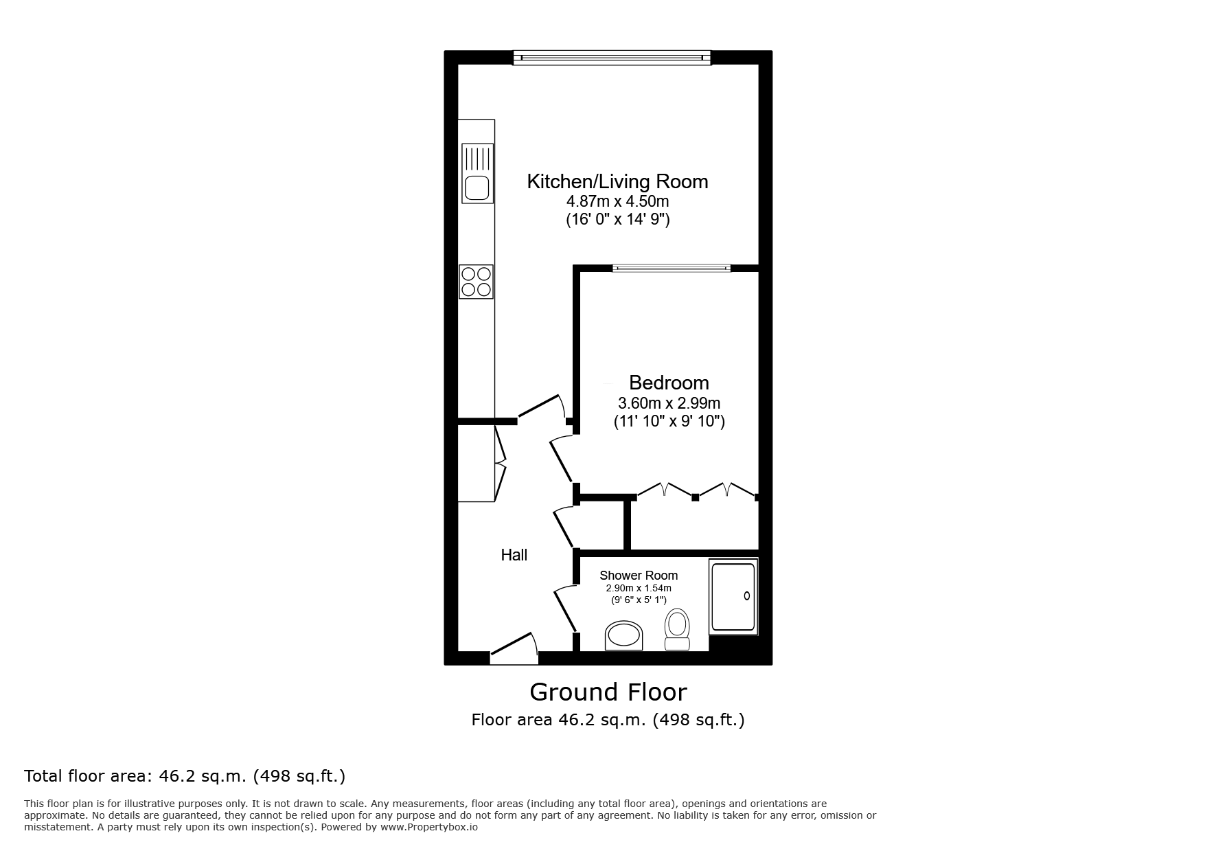 Flat 11, Maiden House, Vanwall Road, Maidenhead floorplan