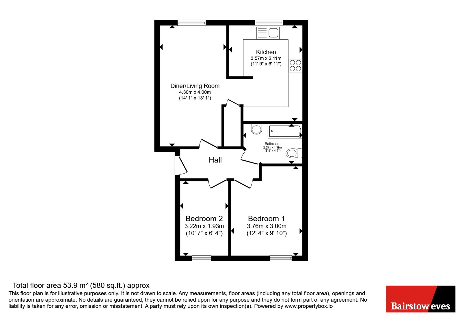 40, Latimer Drive, Hornchurch floorplan