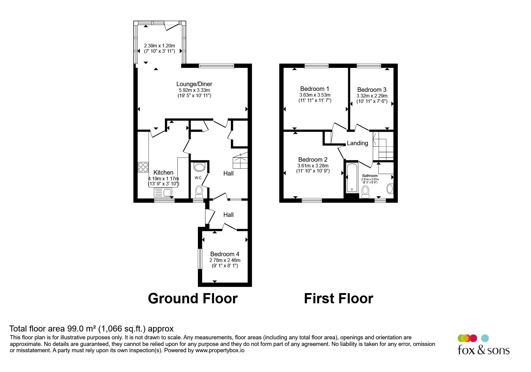 7, St. Denys Walk, Havant floorplan