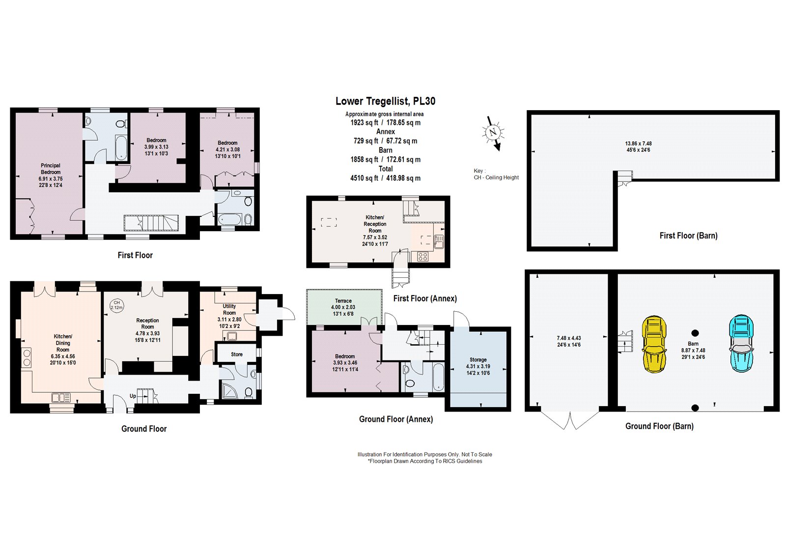 Lower Tregellist,, Tregellist, Bodmin floorplan