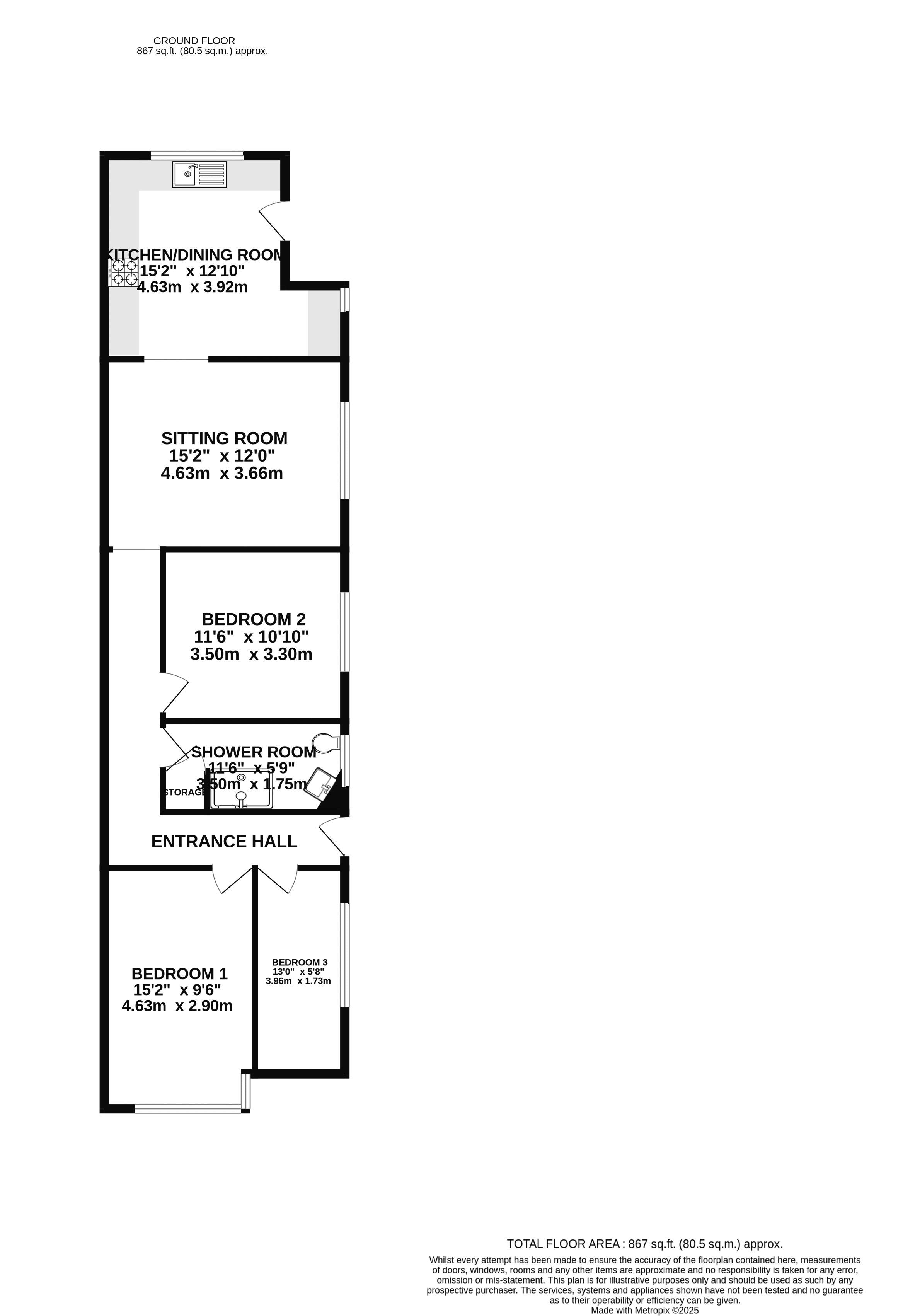 4, Wellsea Grove, Weston-Super-Mare floorplan