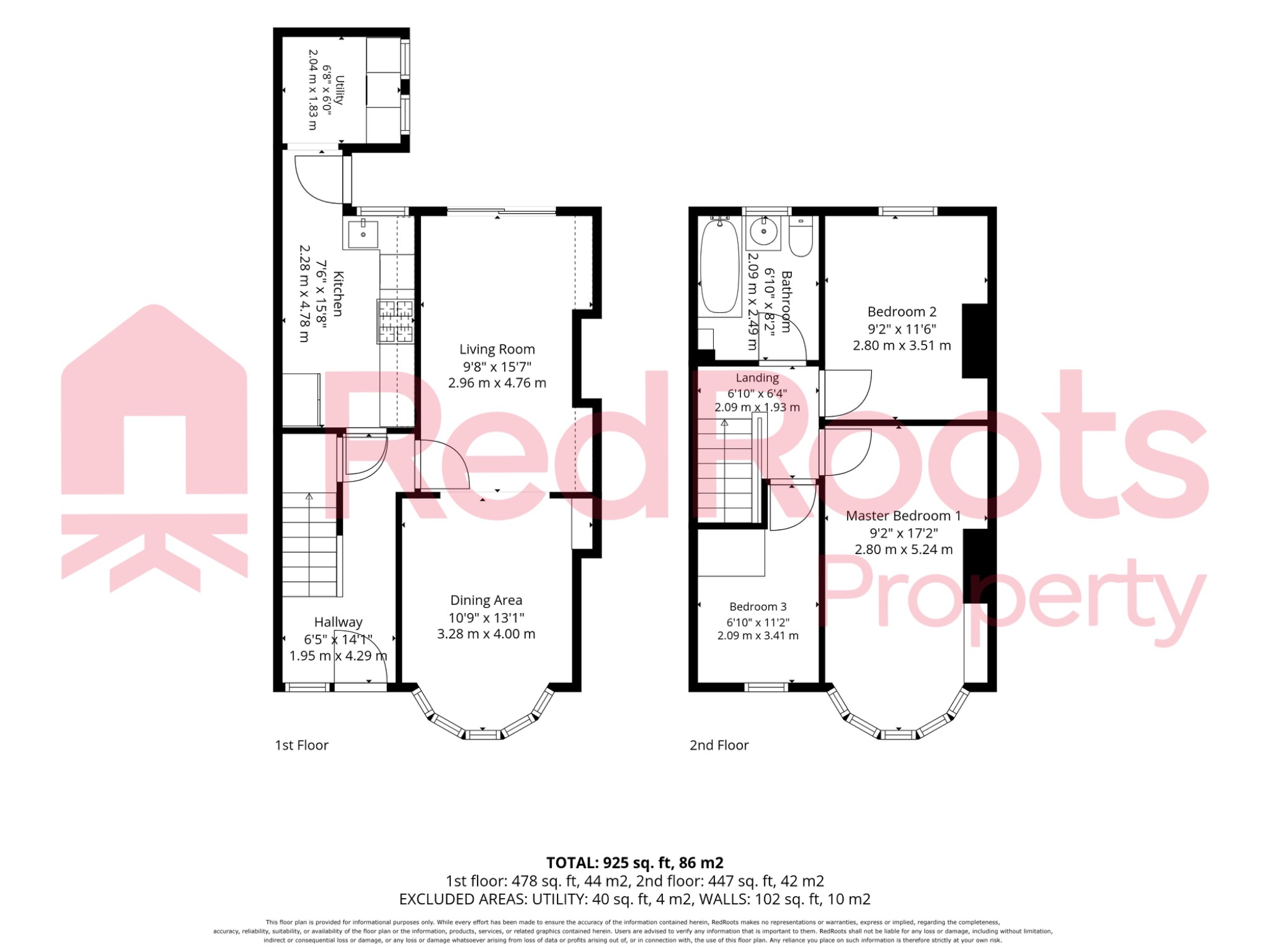45 Station Road, Arksey, South Yorkshire floorplan