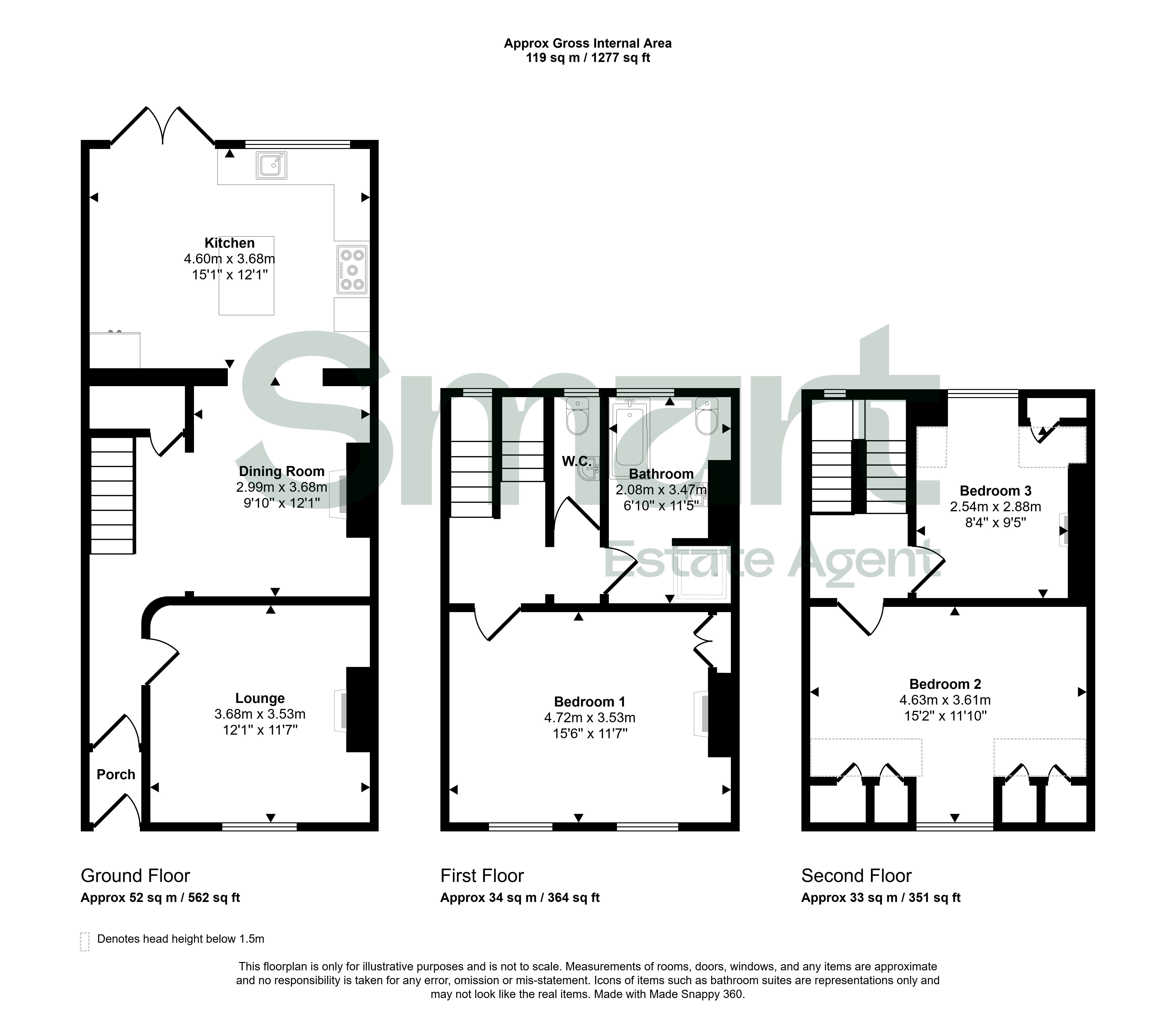 34, Portland Street, Exeter floorplan