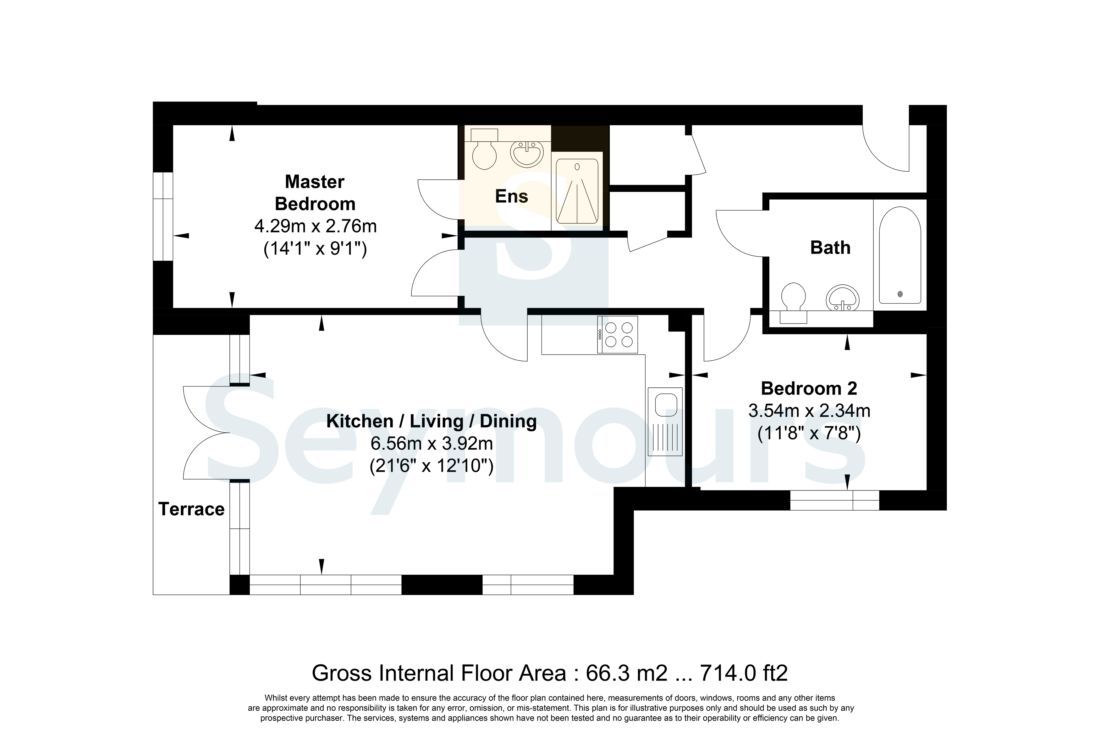30 Colborne Place, 74, Maybury Road, Surrey floorplan