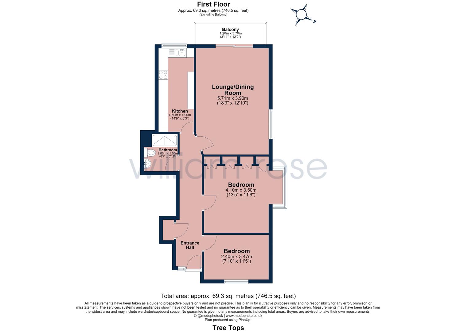 32, Tree Tops, Woodford Green floorplan