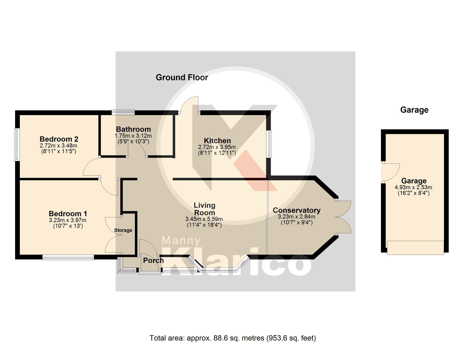 2 The Glade, Birmingham floorplan