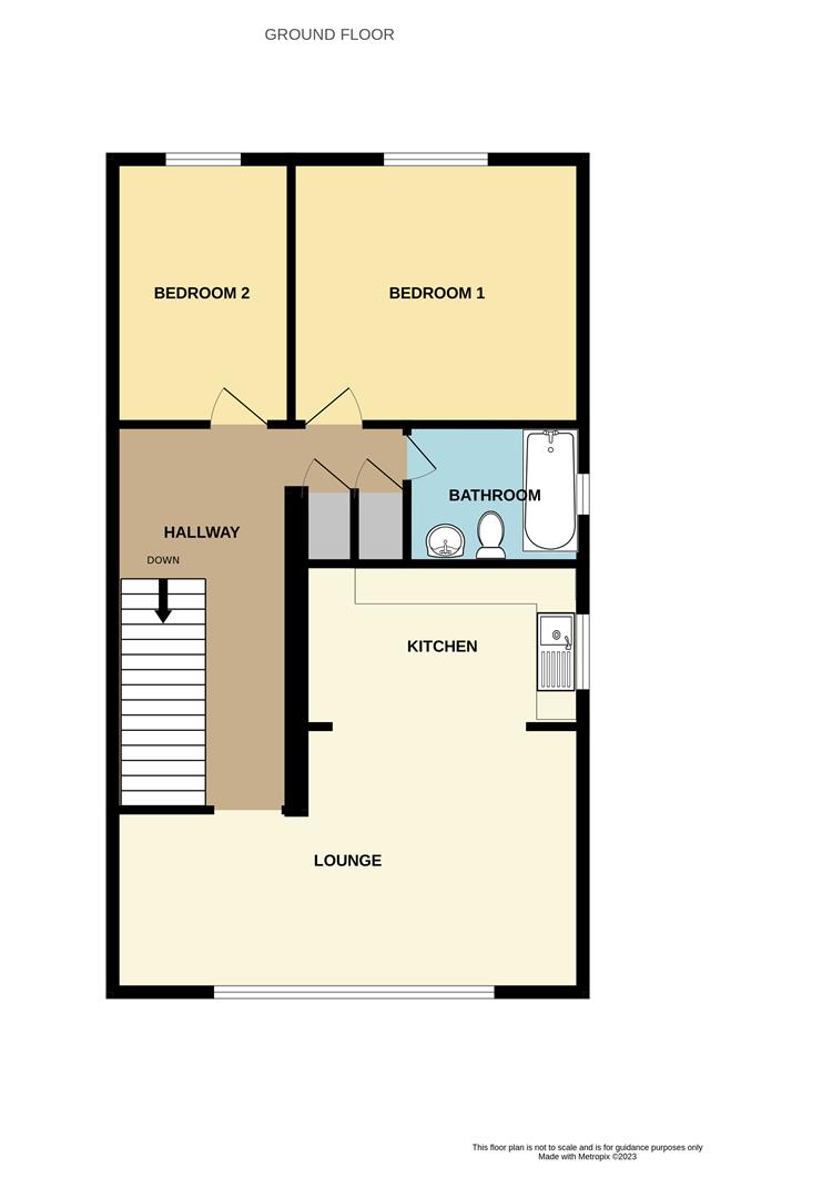 Flat Above 67, Wiclif Way, Nuneaton floorplan