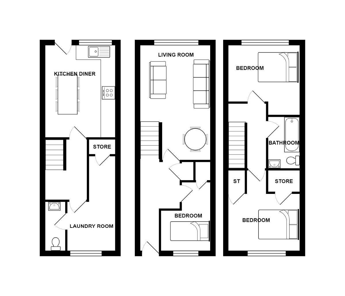 Millcroft Road, Cumbernauld, Glasgow G67, 3 bedroom terraced house for