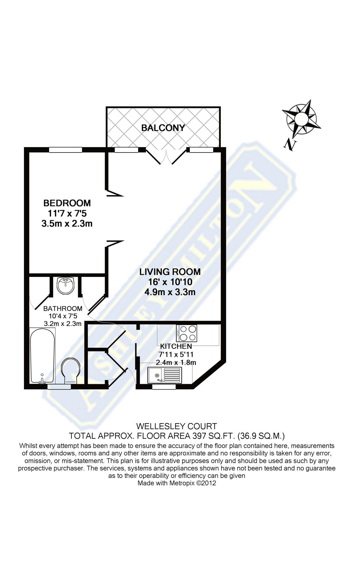 1 Bedrooms Flat to rent in Wellesley Court, Maida Vale W9