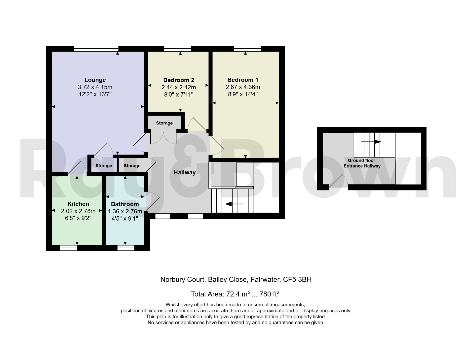 Flat 4, Norbury Court, Cardiff floorplan