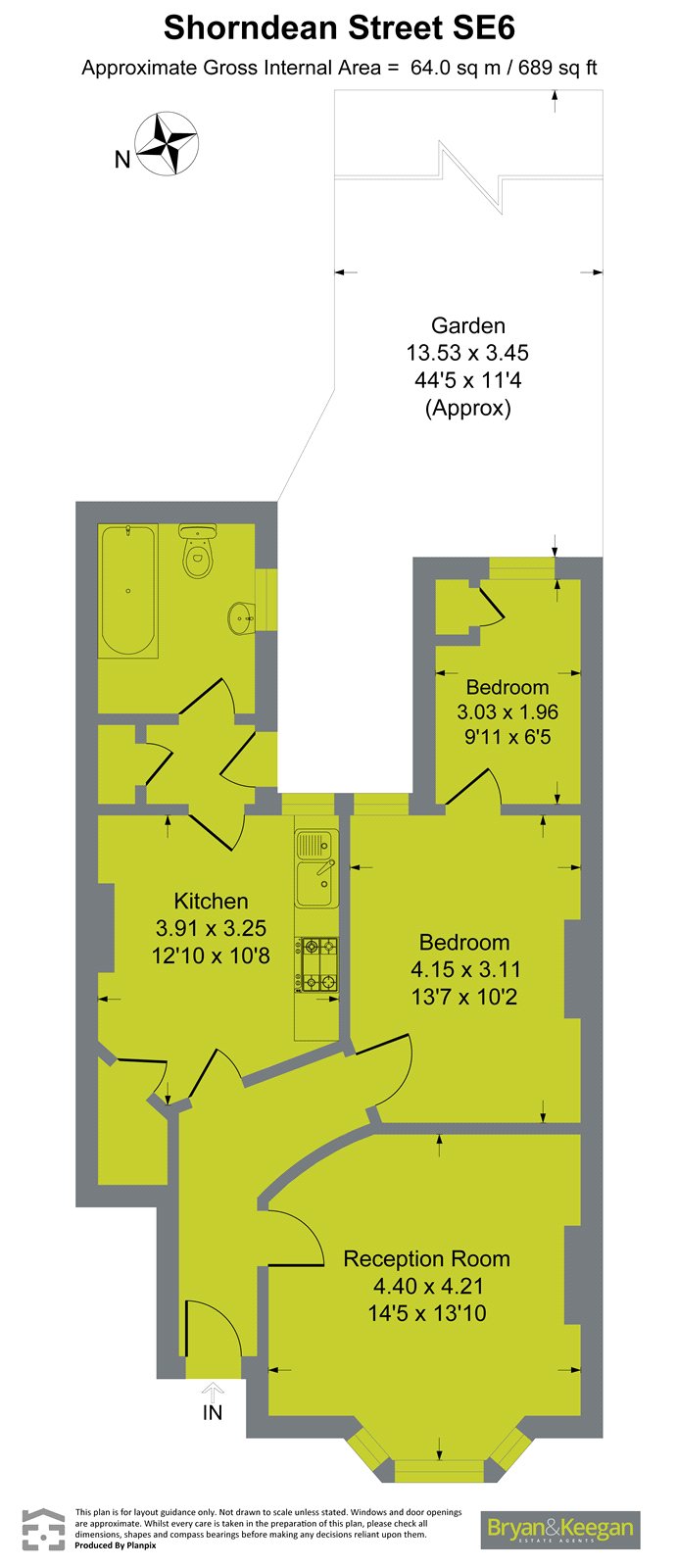 52, Shorndean Street, London floorplan
