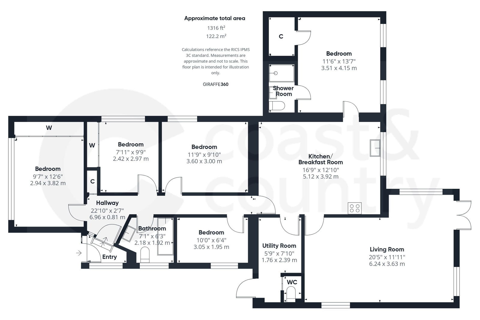 6, Dornafield Close, Newton Abbot floorplan