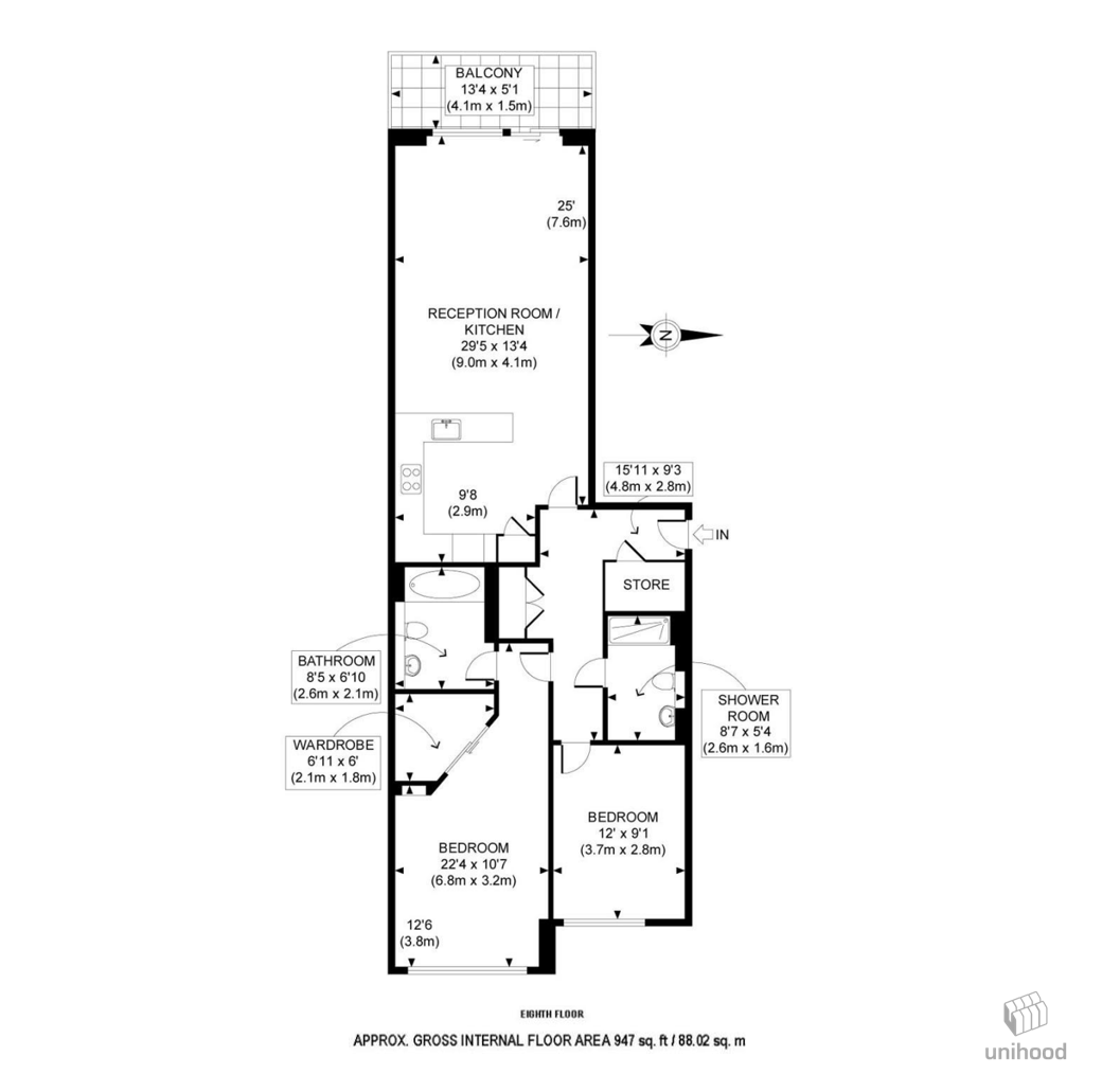 Queenstown Road, London floorplan