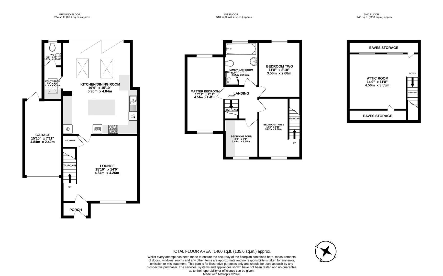 5, Yarrow Close, Leyland floorplan
