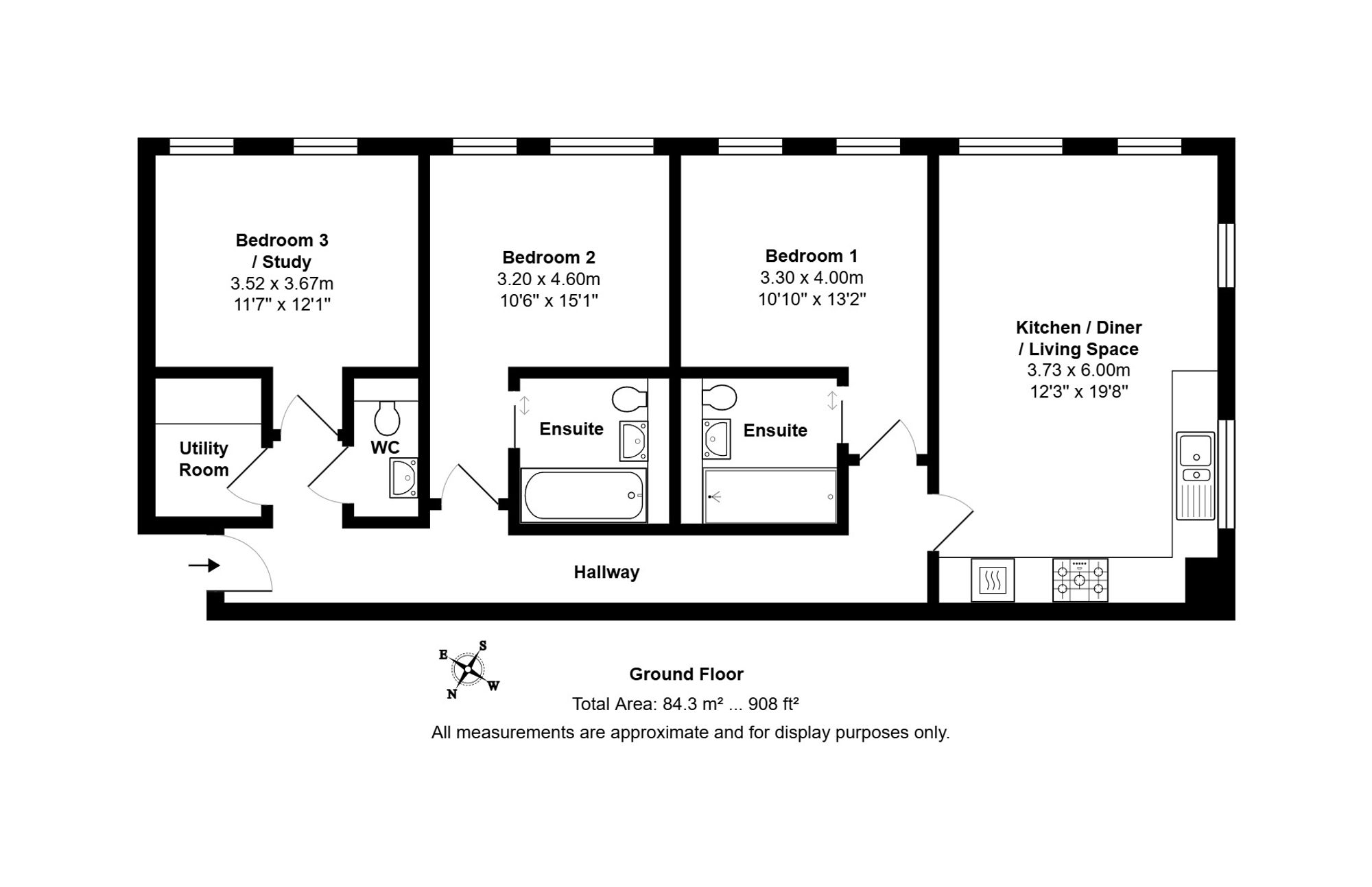 Apt 2, Simpson House 11 Windsor Court, Clarence Drive, Harrogate floorplan