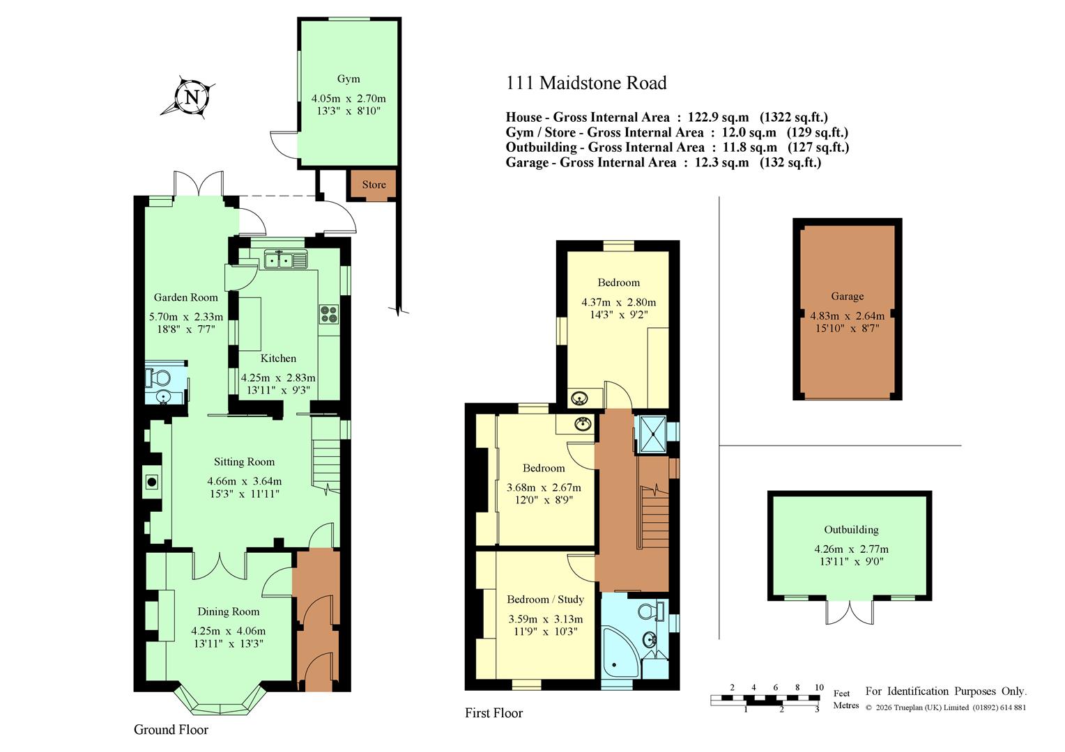 Rose Villa, 111, Maidstone Road, Tonbridge floorplan