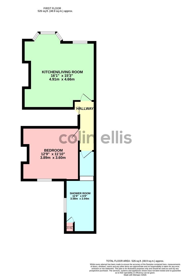Flat 2, 8, Albemarle Crescent, Scarborough floorplan