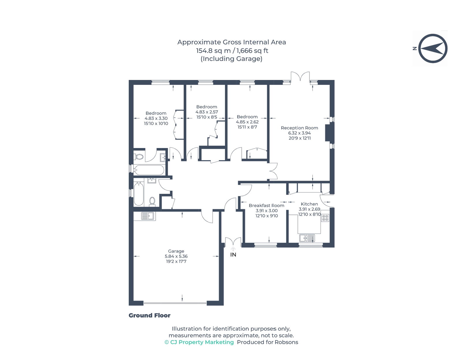 2a, The Fairway, Northwood floorplan