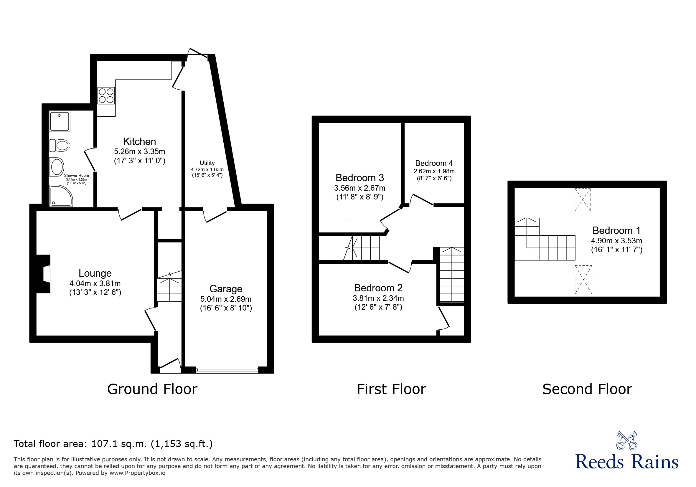 Elgood Lane, Staffordshire floorplan