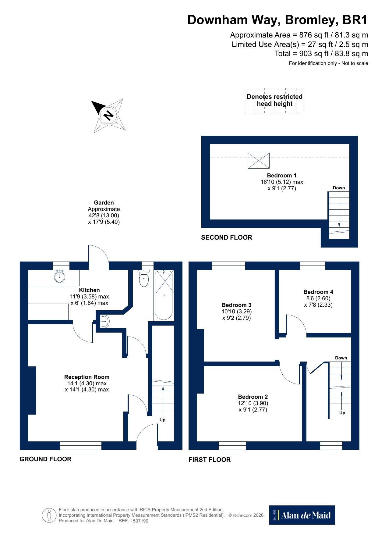 Downham Way, Bromley floorplan