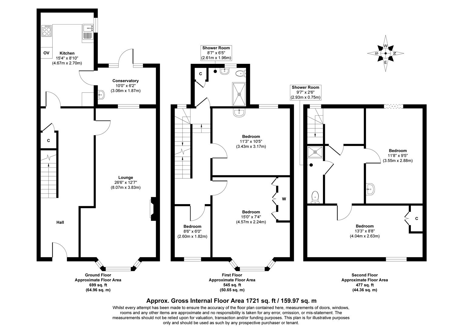64, Fore Street, Seaton floorplan