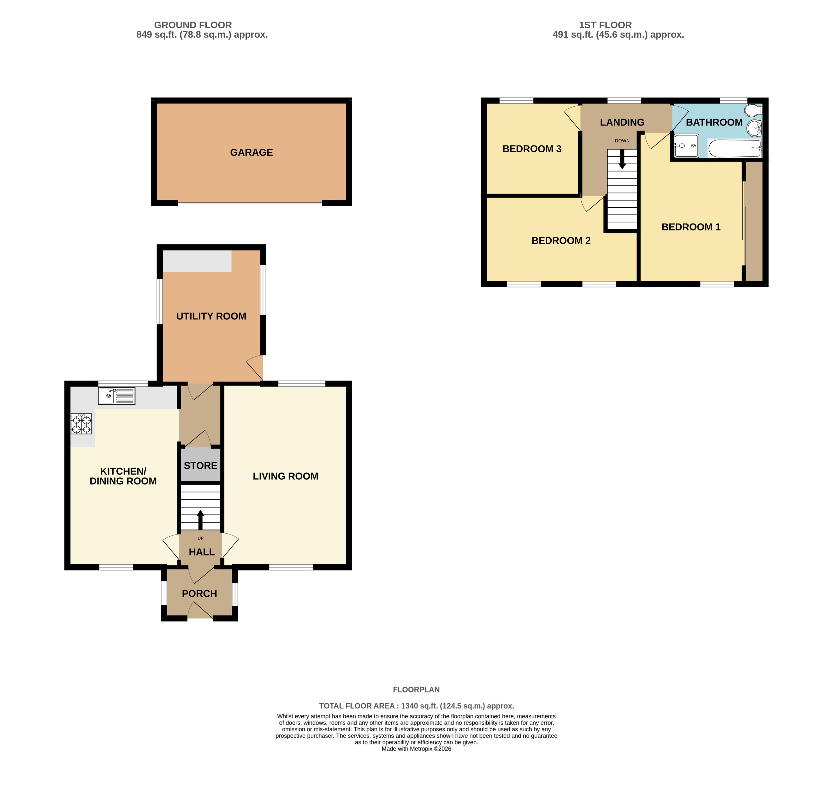 1 Top Cottage, Lincoln Road, Boothby Graffoe floorplan