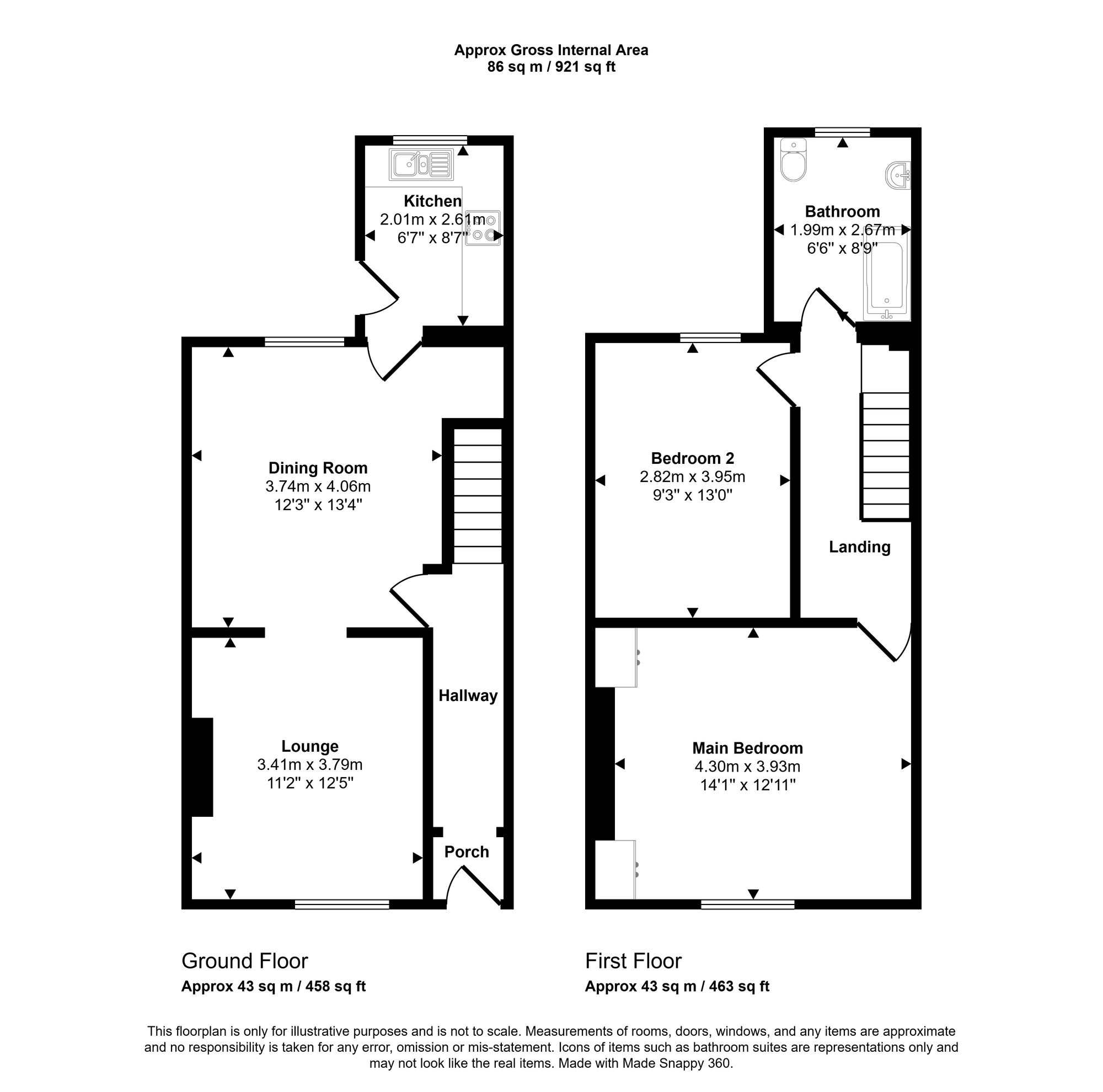 45 Neville Street, Wigan floorplan