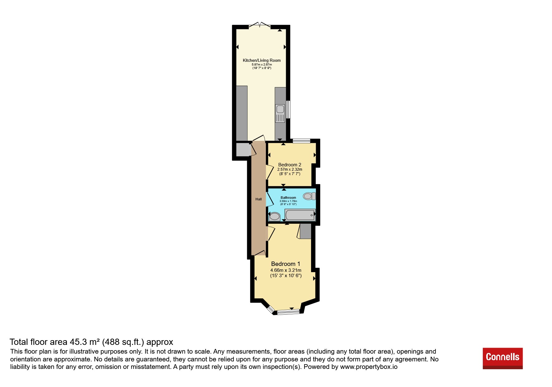 Ground Floor Flat, 58, North Street, BRISTOL floorplan