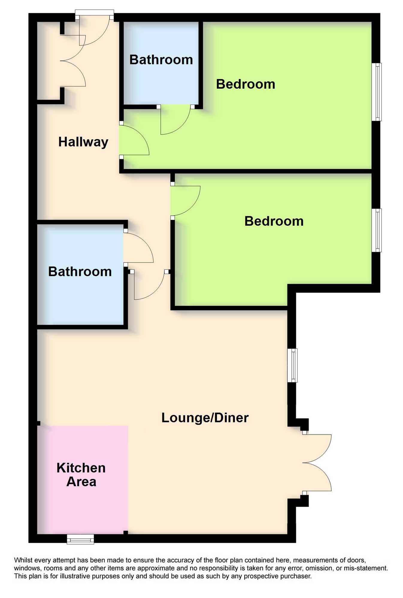 2 Bedrooms Flat for sale in Parkfield Road, Tarring, Worthing, West Sussex BN13