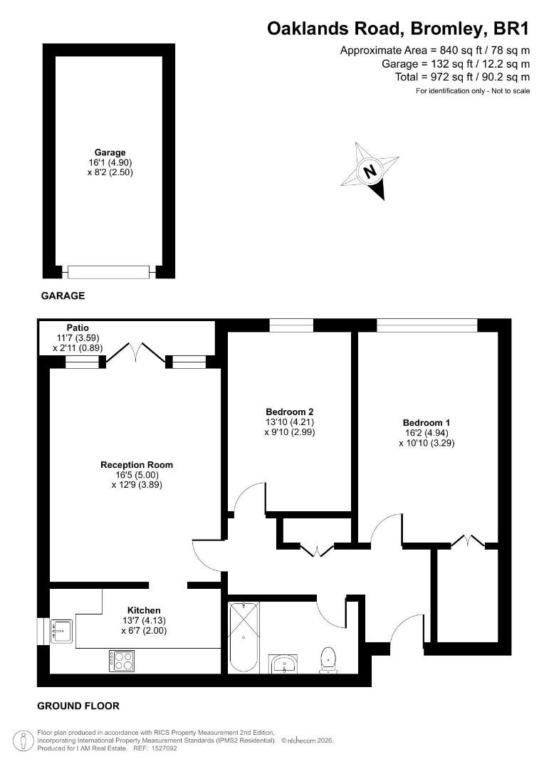 Flat 3, 26, Windermere Court, Oaklands Road, Bromley floorplan
